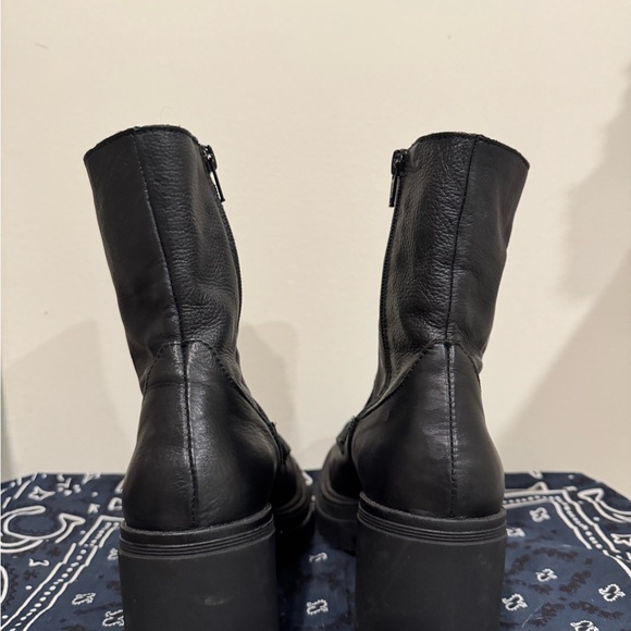 Free People Black Tight Ankle Boot - Picture 4 of 7